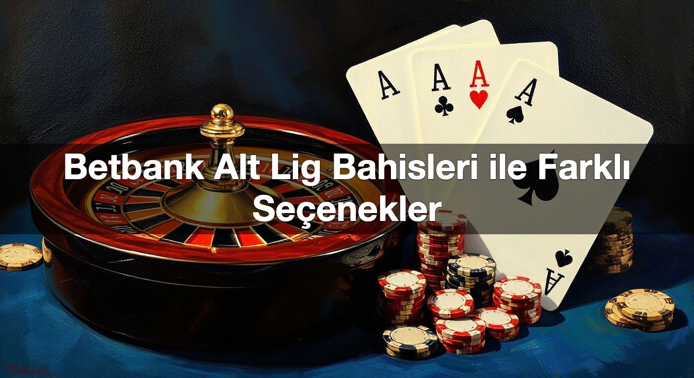 Betbank Alt Lig Bahisleri ile Farklı Seçenekler