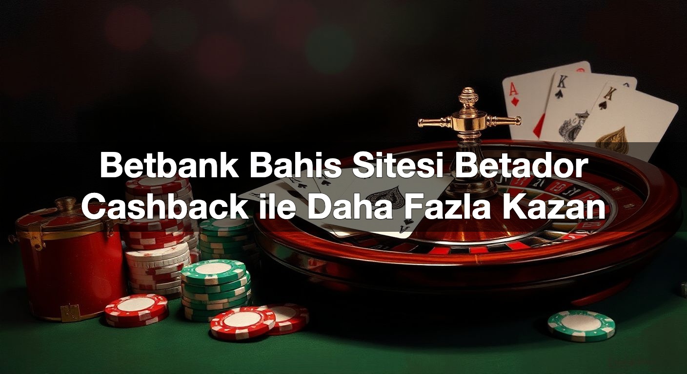 Betbank Bahis Sitesi Betador Cashback ile Daha Fazla Kazan